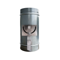 Дроссель-клапан круглый под электропривод (оц. сталь) d125 Дроссель-клапан круглый под электропривод (оц. сталь) d125