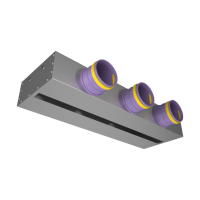 Вентиляционная решетка щелевая Provent VPN 500/75×3 на 3 выхода