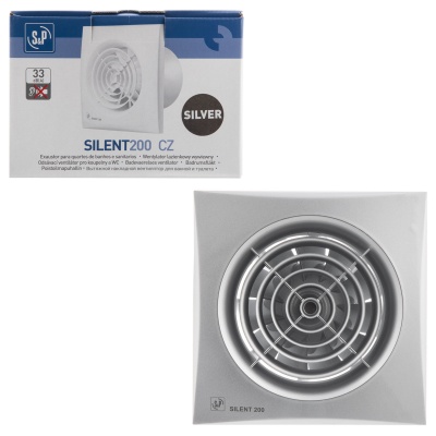 Вытяжной вентилятор Soler Palau SILENT-200 CZ SILVER Вытяжной вентилятор Soler Palau SILENT-200 CZ SILVER
