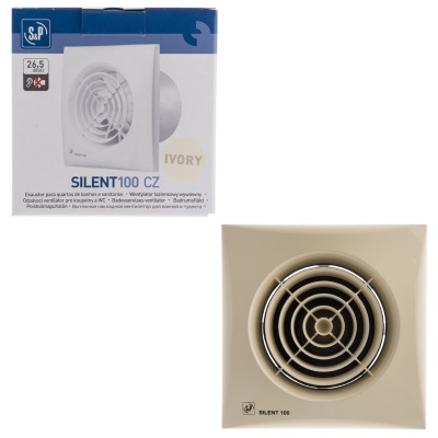 Вытяжной вентилятор Soler Palau SILENT-100 CZ IVORY Вытяжной вентилятор Soler Palau SILENT-100 CZ IVORY