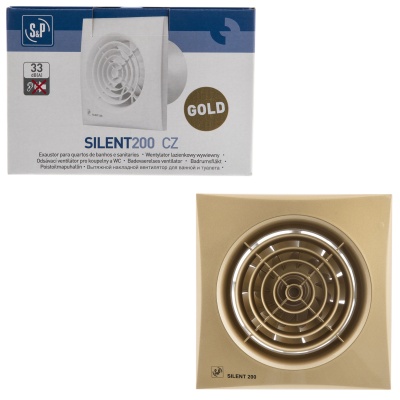 Вытяжной вентилятор Soler Palau SILENT-200 CZ GOLD Вытяжной вентилятор Soler Palau SILENT-200 CZ GOLD