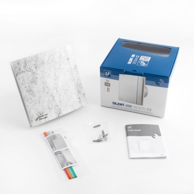 Вытяжной вентилятор Soler Palau SILENT-200 CZ MARBLE WHITE DESIGN 4C