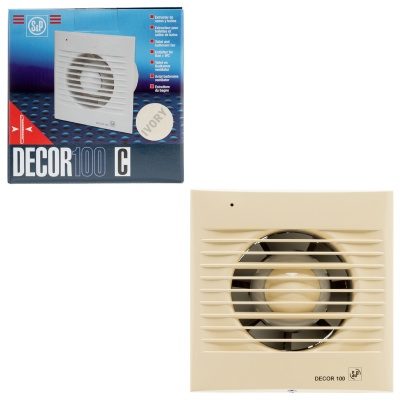 Вытяжной вентилятор Soler Palau DECOR-100C Ivory Вытяжной вентилятор Soler Palau DECOR-100C Ivory