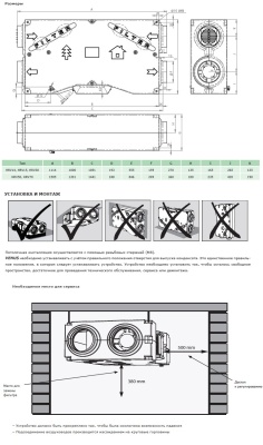Вентиляционная установка с пластинчатым рекуператором Venus HRV50