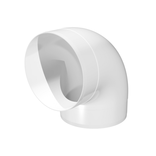 Отвод 90º круглый (пластиковый) ЭРА 12,5ККП (125 мм)