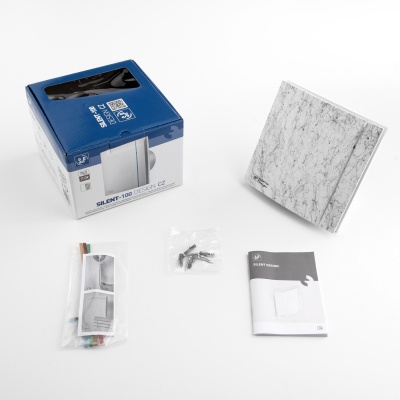 Вытяжной вентилятор Soler Palau SILENT-100 CZ MARBLE WHITE DESIGN 4C