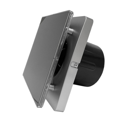 Накладной вентилятор Seicoi 100 Silver Grey Glass SNAD04-01