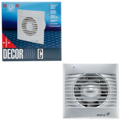 Вытяжной вентилятор Soler Palau DECOR-100C Silver Вытяжной вентилятор Soler Palau DECOR-100C Silver