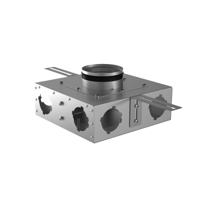 Присоединительная коробка концевая Provent KVF 125/75×6 на 6 выходов