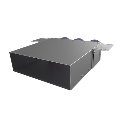 Присоединительная коробка Provent VPK 300×90/75×3 на 3 выхода, прямая прямоугольная