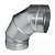 Отвод 90º круглый (оц. сталь) (100 мм)