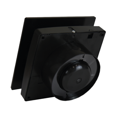 Накладной вентилятор Seicoi Floxy Design 100 Matt Black glass (SMAD04-01G)