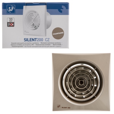 Вытяжной вентилятор Soler Palau SILENT-200 CZ CHAMPAGNE Вытяжной вентилятор Soler Palau SILENT-200 CZ CHAMPAGNE