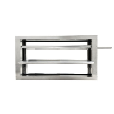 Дроссель-клапан прямоугольный под электропривод (оц. сталь) 300х200