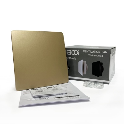 Вытяжной вентилятор с обратным клапаном Seicoi Floxy Design 100 Gold SMAZ04-01