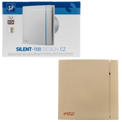 Вентилятор вытяжной 100 мм Soler Palau SILENT-100 CZ CHAMPAGNE DESIGN 4C