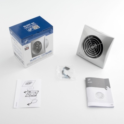 Вытяжной вентилятор Soler Palau SILENT-100 CRZ SILVER Вытяжной вентилятор Soler Palau SILENT-100 CRZ SILVER