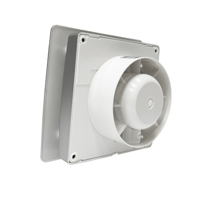 Вытяжной вентилятор с обратным клапаном Seicoi Floxy Design 100 Silver SMAZ04-01