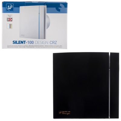 Вытяжной вентилятор Soler Palau SILENT-100 CZ BLACK DESIGN 4C Вытяжной вентилятор Soler Palau SILENT-100 CZ BLACK DESIGN 4C