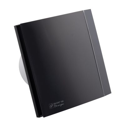 Вентилятор с обратным клапаном Soler Palau SILENT-100 CZ MATT BLACK DESIGN 4C