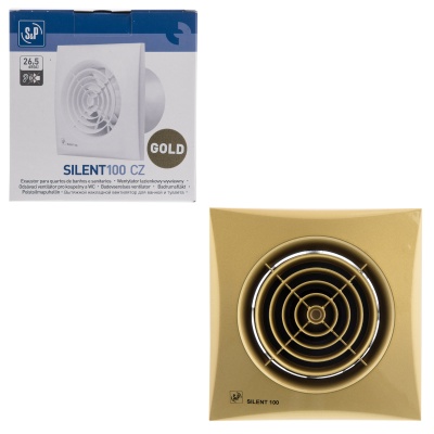 Вытяжной вентилятор Soler Palau SILENT-100 CZ GOLD Вытяжной вентилятор Soler Palau SILENT-100 CZ GOLD