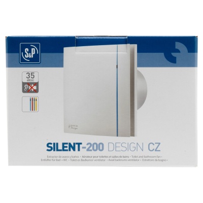 Вытяжной вентилятор Soler Palau SILENT-200 CZ SILVER DESIGN 3C   Вытяжной вентилятор Soler Palau SILENT-200 CZ SILVER DESIGN 3C